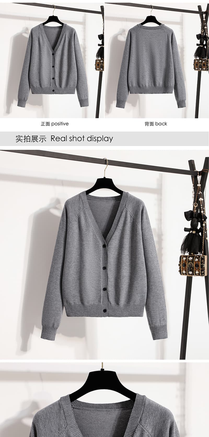 실사 빅 사이즈 여성 의류 2026 가을과 겨울 투피스 세트 니트 드레스 한국 스타일 패션 슬림해 보이는 다용도 스웨터 드레스 상세 이미지 12