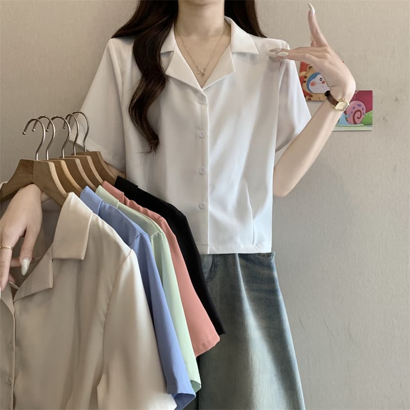 실사 정가 여름 새로운 한국 스타일 셔츠 루즈핏 불규칙 다용도 맨위 이미지 6