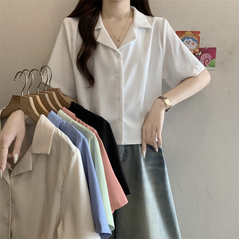 실사 정가 여름 새로운 한국 스타일 셔츠 루즈핏 불규칙 다용도 맨위 상세 이미지 2