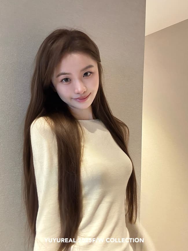 yuyureal 부드러운 피부 만나는 18 바늘 섬 좋은 무봉제 하나 기본 셔츠 다용도 긴팔 맨위 이미지 4