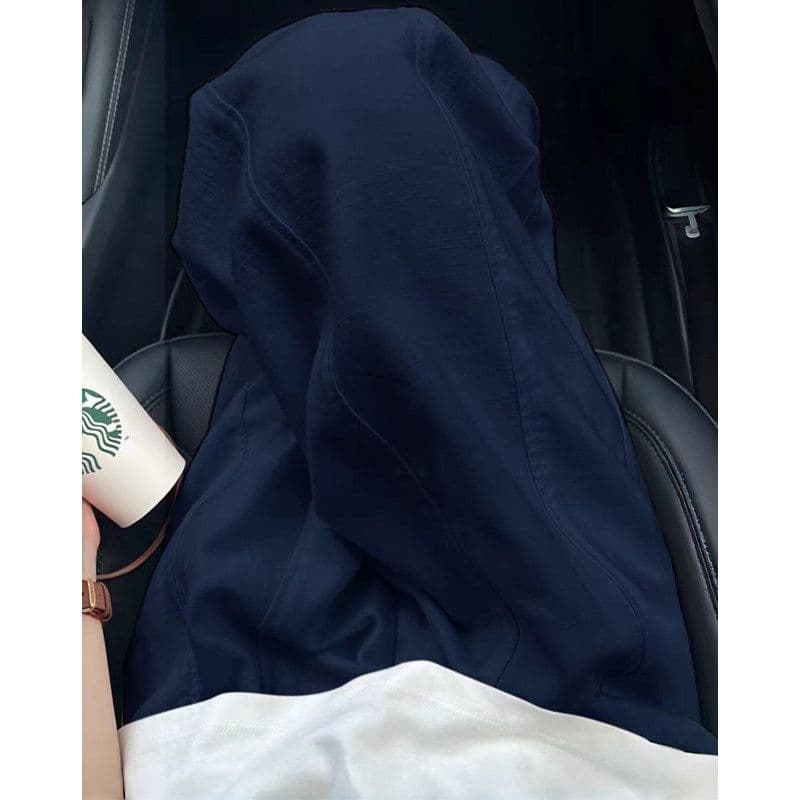 해군 모통이 칼 와이드 레깅스 바지 여름 얇은 스타일 루즈핏 느긋한 캐주얼 바지 하이웨이스트 슬림해 보이는 캐주얼 면 린넨 풍선 바지 이미지 4