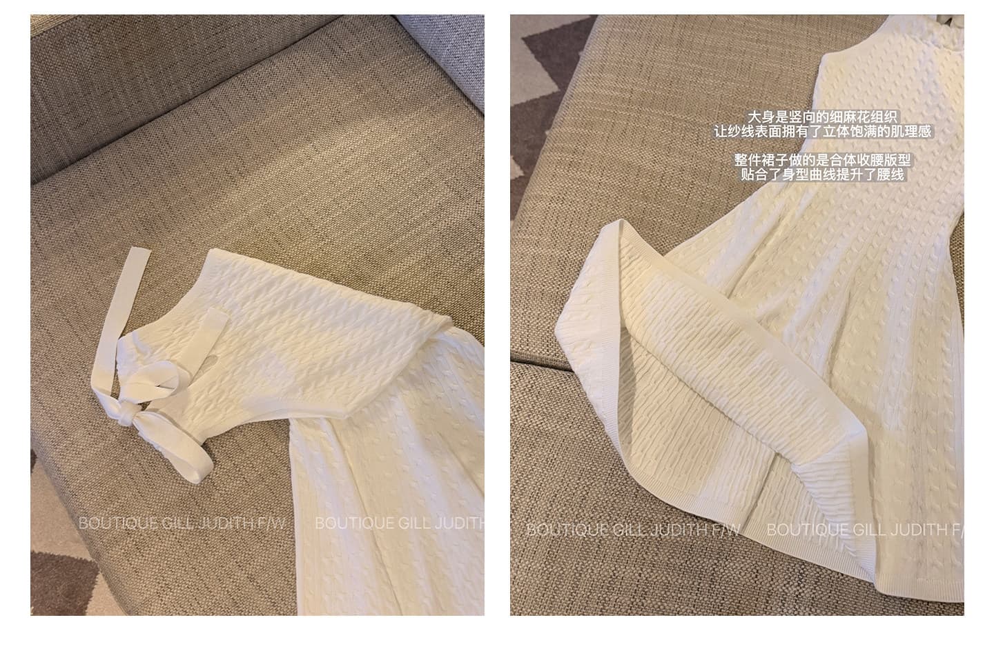 한 비 지아 화이트 행침 목 레이스업 꽈배기 허리 수축 여성 드레스 여름 민소매 새는 어깨 슬림해 보이는 우산 진자 한 마디 치마 상세 이미지 6