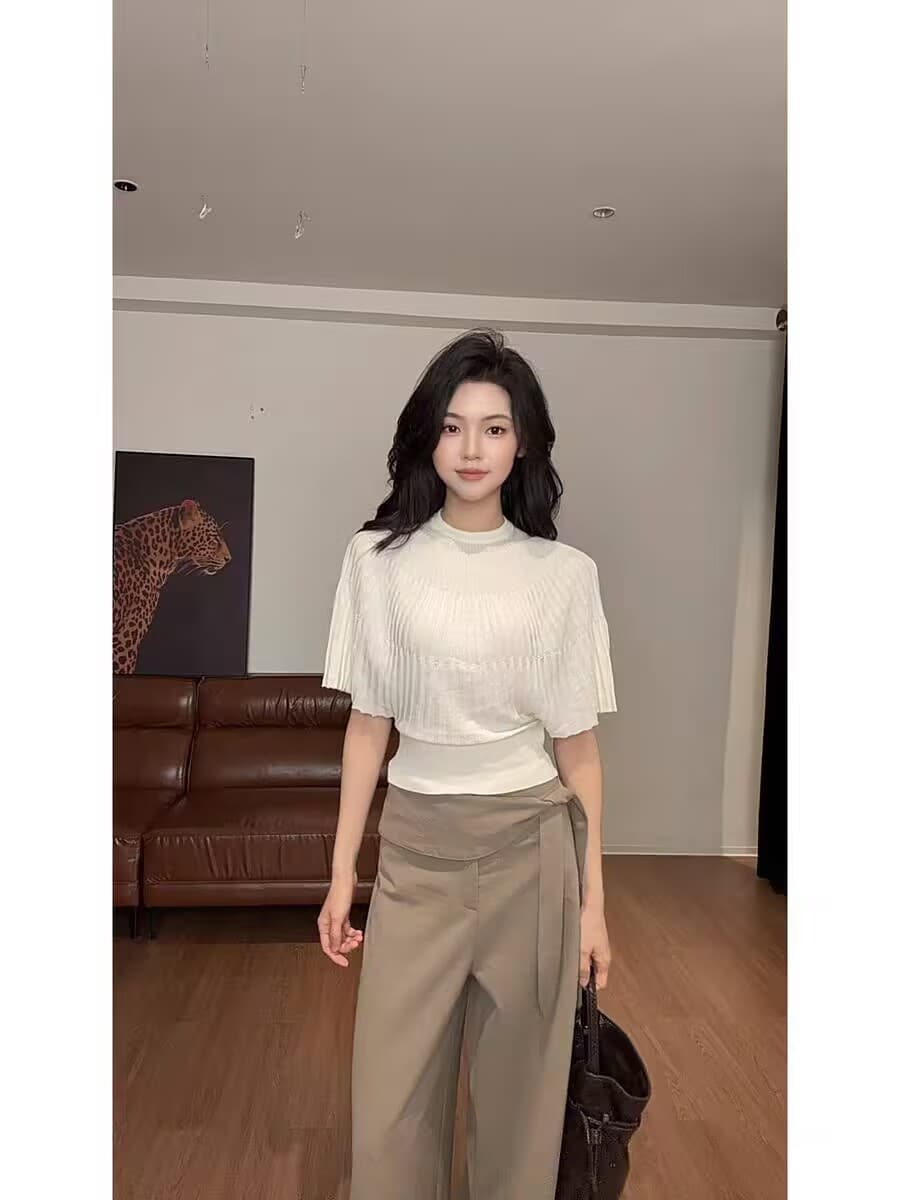 zouyasifa 품격 다용도 슬림해 보이는 라운드 넥 니트 맨위 ysa22121 상세 이미지 5