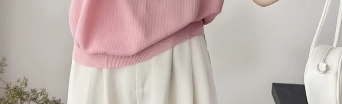 작은 폴로 칼라 패치워크 색상 나비 매듭 자수 반팔 티셔츠 여성 작은 샤넬 스타일 연령 감소 루즈핏 품격 얼음 실크 니트 스웨터 트렌디 상세 이미지 11