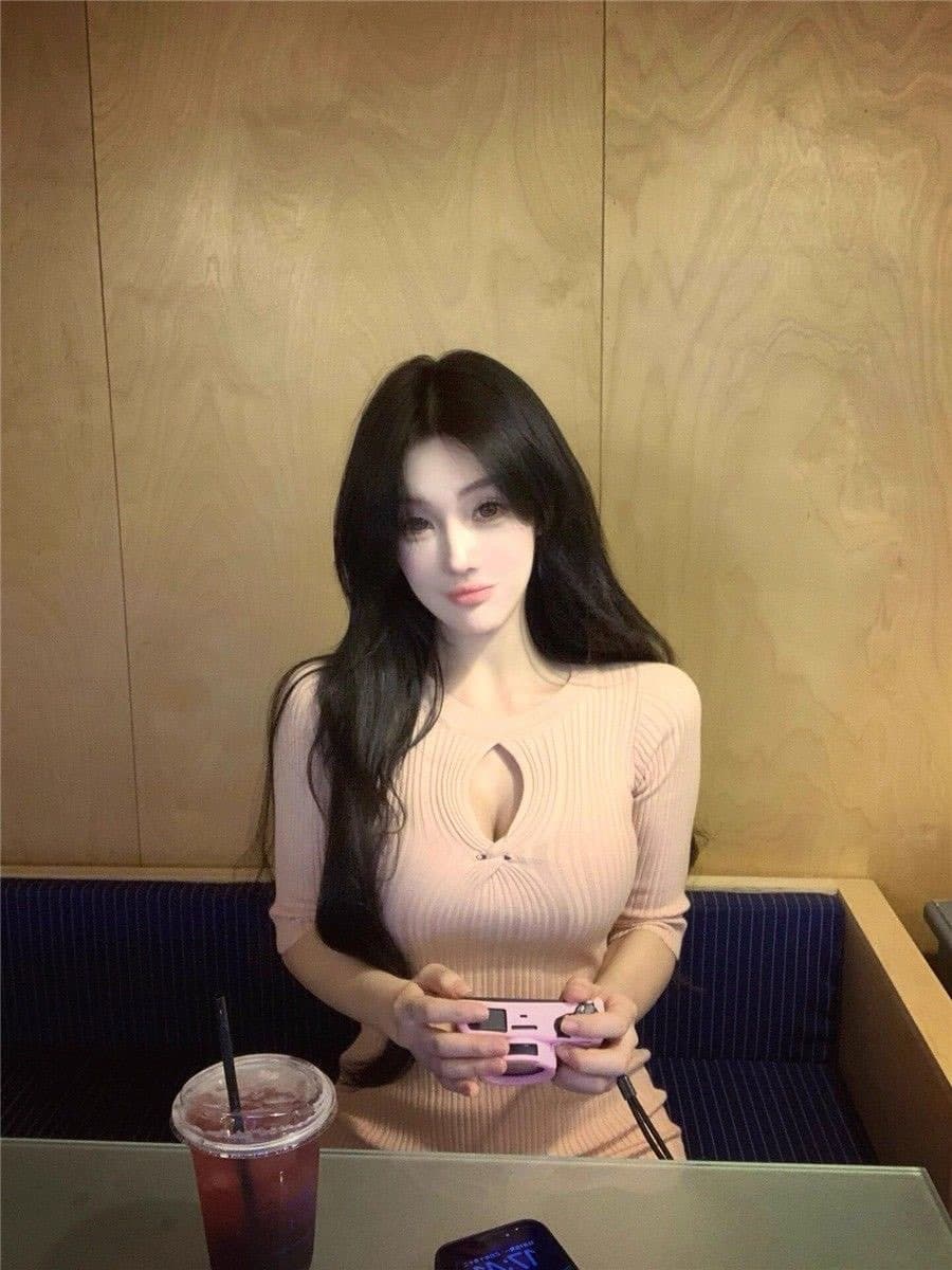 한국 품격 명문 여성 홀로우 아웃 얼음 실크 드레스 작은 심장 기계 나이트 클럽 섹시함 순수한 욕망 달콤한 매운맛 바람 ol 타이트 스커트 롱 스커트 상세 이미지 2