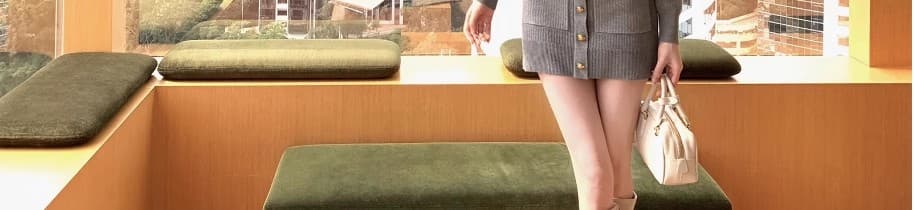 장쑤 저장 및 상하이 명문 여성 착용 가져 가라. 가을 겨울 회색 니트 몸매 가꾸기 타이트 스커트 미니 스커트 부유 한 가족 천 골드 작은 샤넬 스타일 여성 드레스 상세 이미지 30