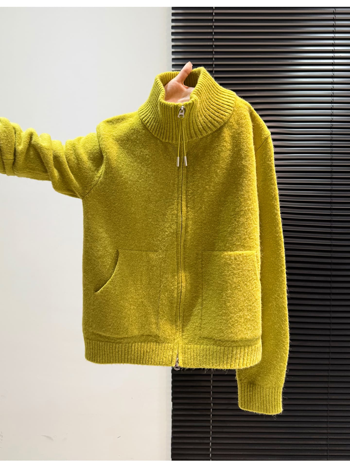 지퍼 터틀넥 스웨터 여자 겨울 두꺼운 느긋한 느슨함 센스 스웨터 분위기 센스 크리스마스 착용 가져 가라. 빨간색 맨위 상세 이미지 9