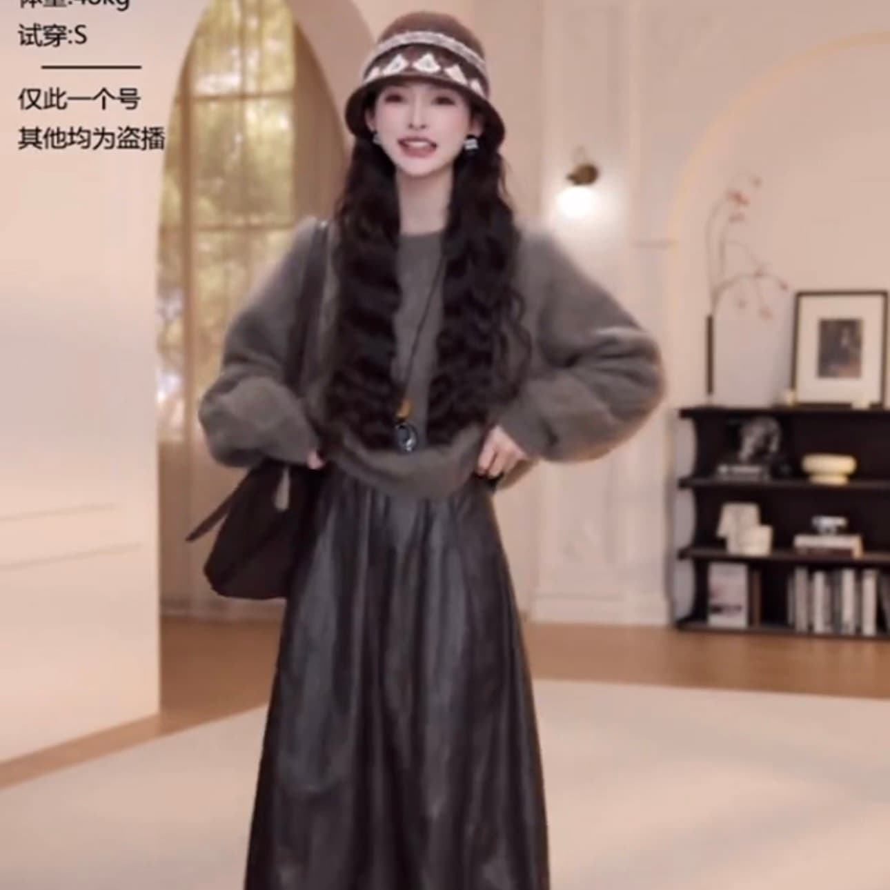 anyan 이른 가을 새로운 라운드 넥 단색 스웨터 긴팔 yy894 상세 이미지 3