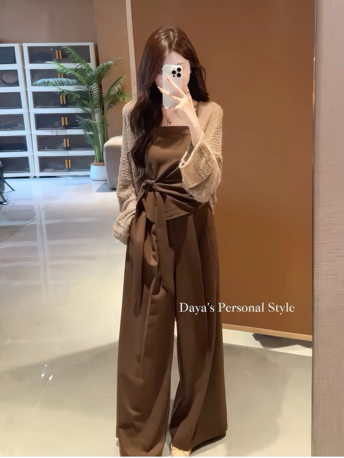 가을 와라. 얕은 깊이 부드러운 품격 니트 오픈 가디건 이미지 4