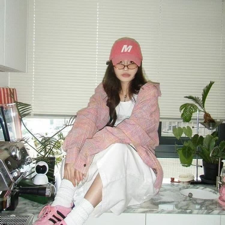 레트로 핑크색 체크무늬 소녀 센스 셔츠 여성 코트 봄 가을 캐주얼 한 부서 chic 홍콩 느낌 맨위 재킷 상세 이미지 16