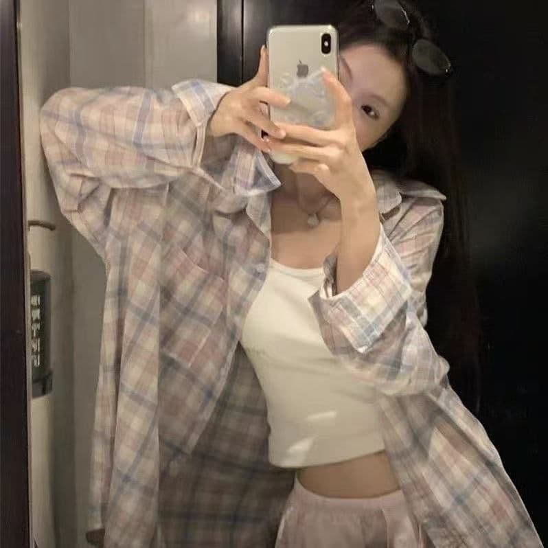 패션 새로운 캐주얼 루즈핏 여름 얇은 스타일 긴팔 셔츠 오픈 가디건 맨위 자외선 차단 재킷 상세 이미지 11