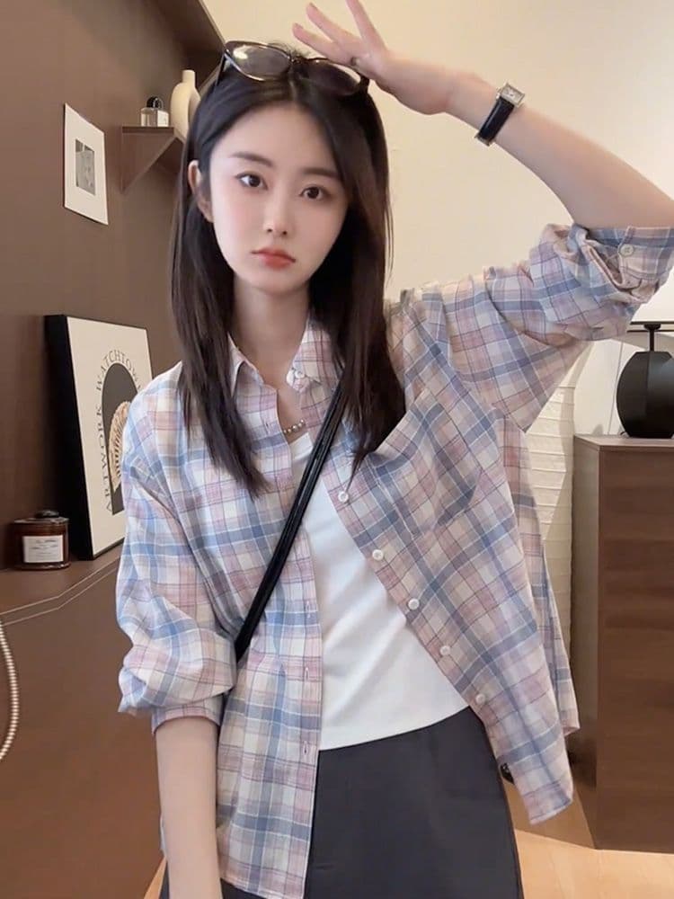 패션 새로운 캐주얼 루즈핏 여름 얇은 스타일 긴팔 셔츠 오픈 가디건 맨위 자외선 차단 재킷 상세 이미지 13