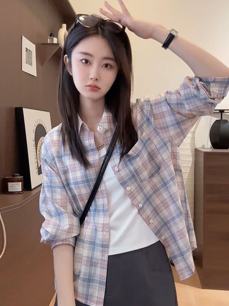 패션 새로운 캐주얼 루즈핏 여름 얇은 스타일 긴팔 셔츠 오픈 가디건 맨위 자외선 차단 재킷 상세 이미지 14