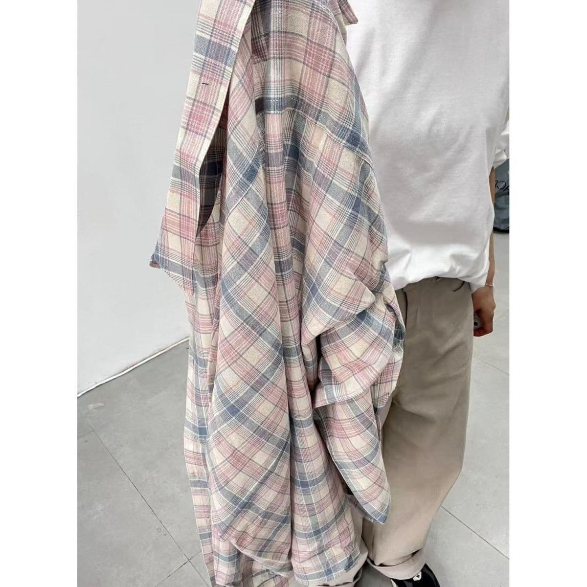 패션 새로운 캐주얼 루즈핏 여름 얇은 스타일 긴팔 셔츠 오픈 가디건 맨위 자외선 차단 재킷 상세 이미지 29