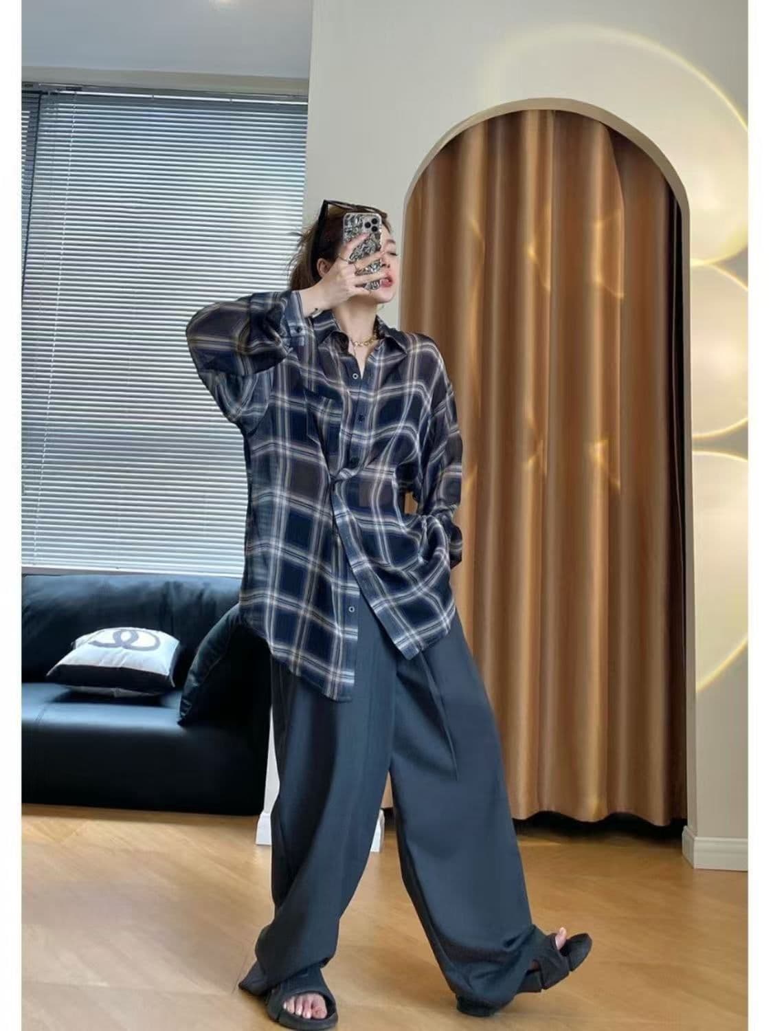 여름 새로운 한국 스타일 루즈핏 패션 얇은 스타일 슬림해 보이는 섹션 자외선 차단 카디건 코트 상세 이미지 9