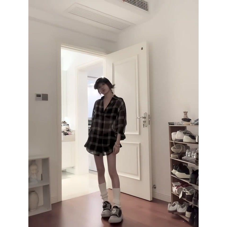 여름 새로운 한국 스타일 루즈핏 패션 얇은 스타일 슬림해 보이는 섹션 자외선 차단 카디건 코트 상세 이미지 35