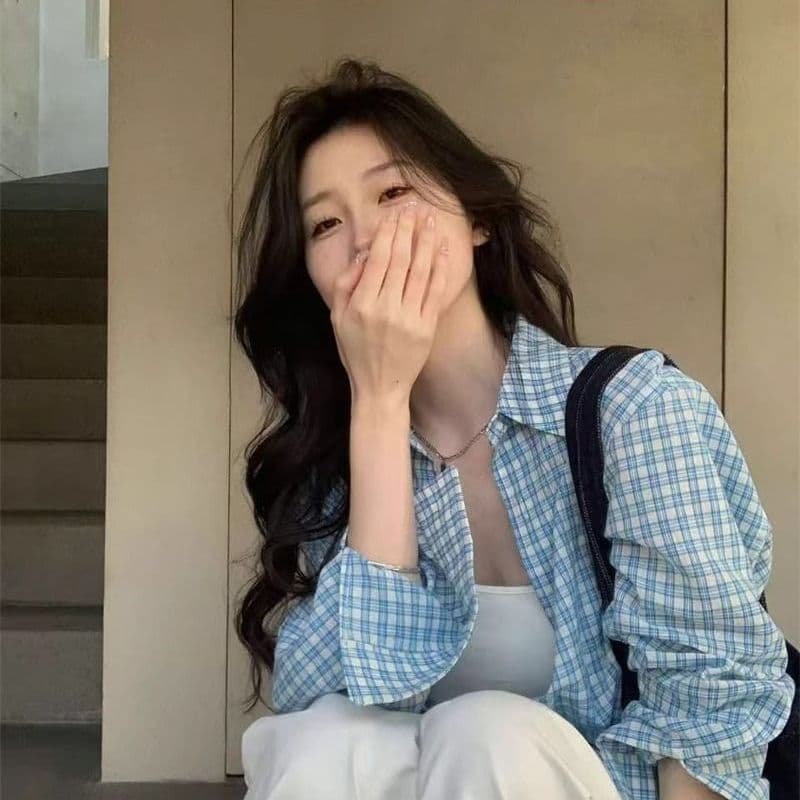 파란색 체크무늬 긴팔 셔츠 여름 새로운 루즈핏 셔츠 자외선 차단 재킷 오픈 가디건 캐주얼 맨위 상세 이미지 21