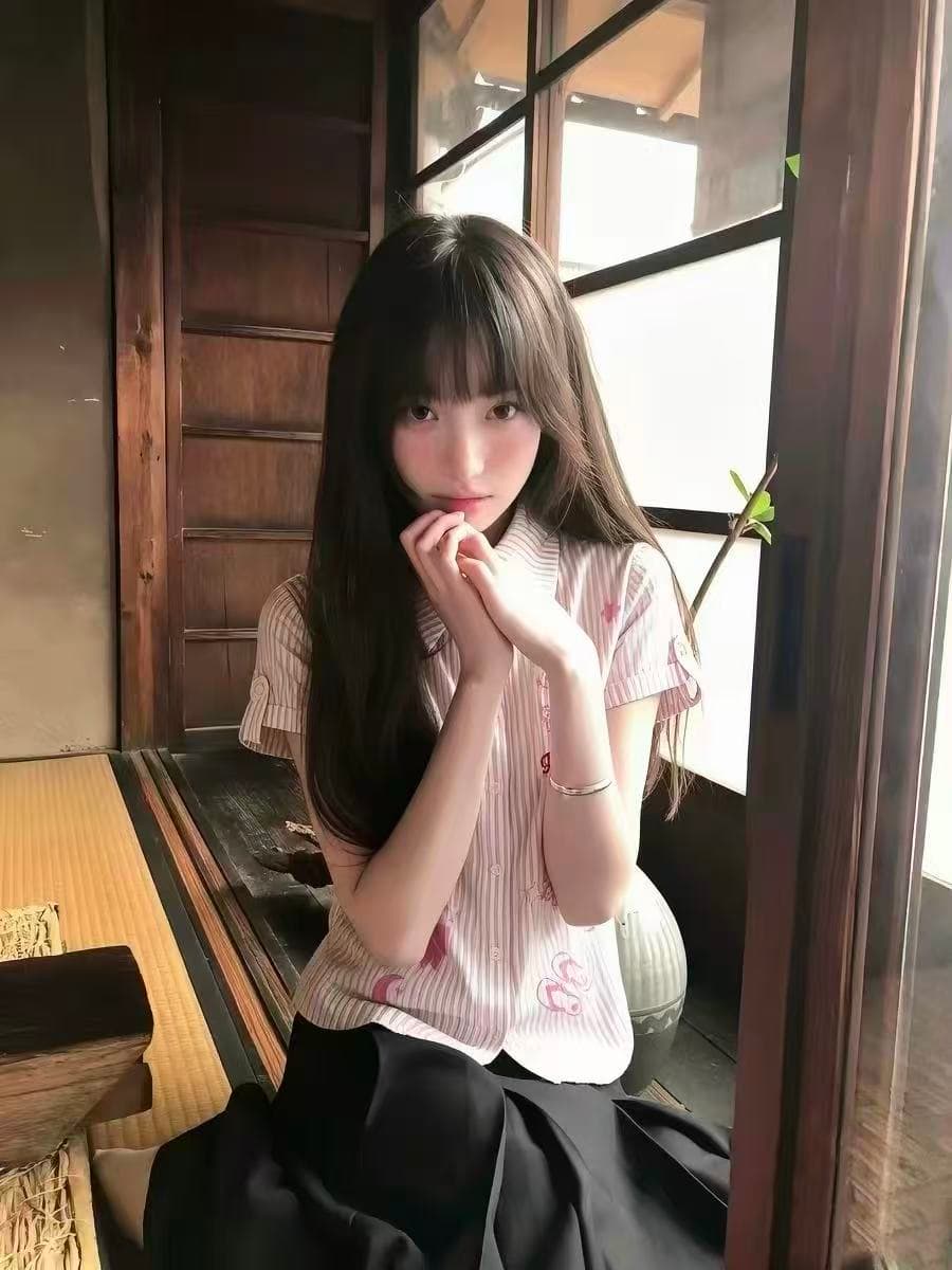 스트라이프 만화 자수 반팔 여성 셔츠 여름 새로운 디자인 센스 몸매 가꾸기 슬림해 보이는 맨위 상세 이미지 2