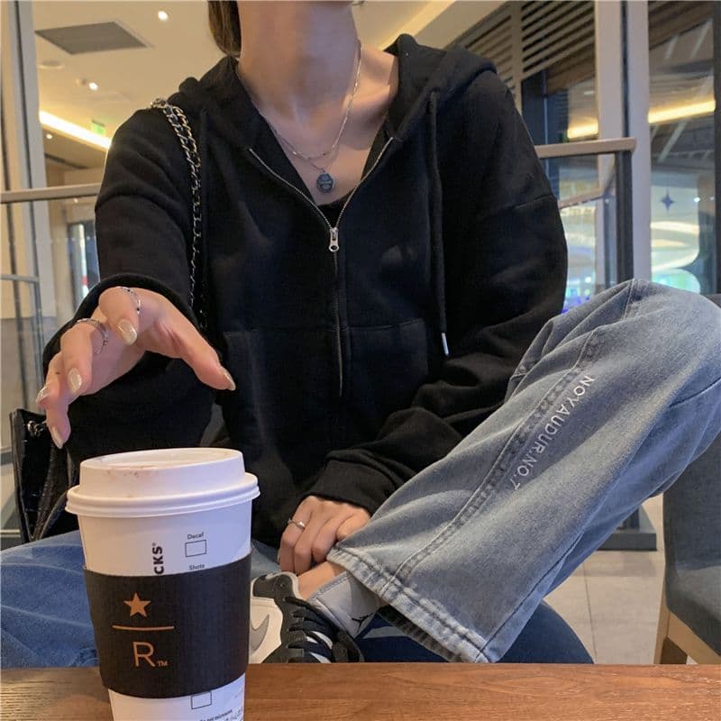 얇은 스타일 오픈 가디건 후드 티 스웨터 루즈핏 캐주얼 다용도 맨위 트렌드 상세 이미지 7