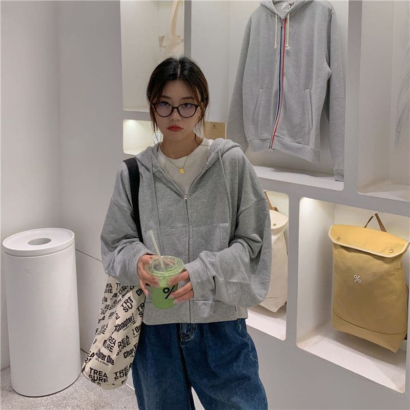 얇은 스타일 오픈 가디건 후드 티 스웨터 루즈핏 캐주얼 다용도 맨위 트렌드 상세 이미지 25