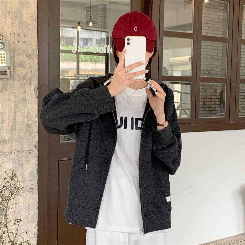 새로운 한국 스타일 학생 여성 의류 오픈 가디건 작은 외투 루즈핏 맨위 상세 이미지 6