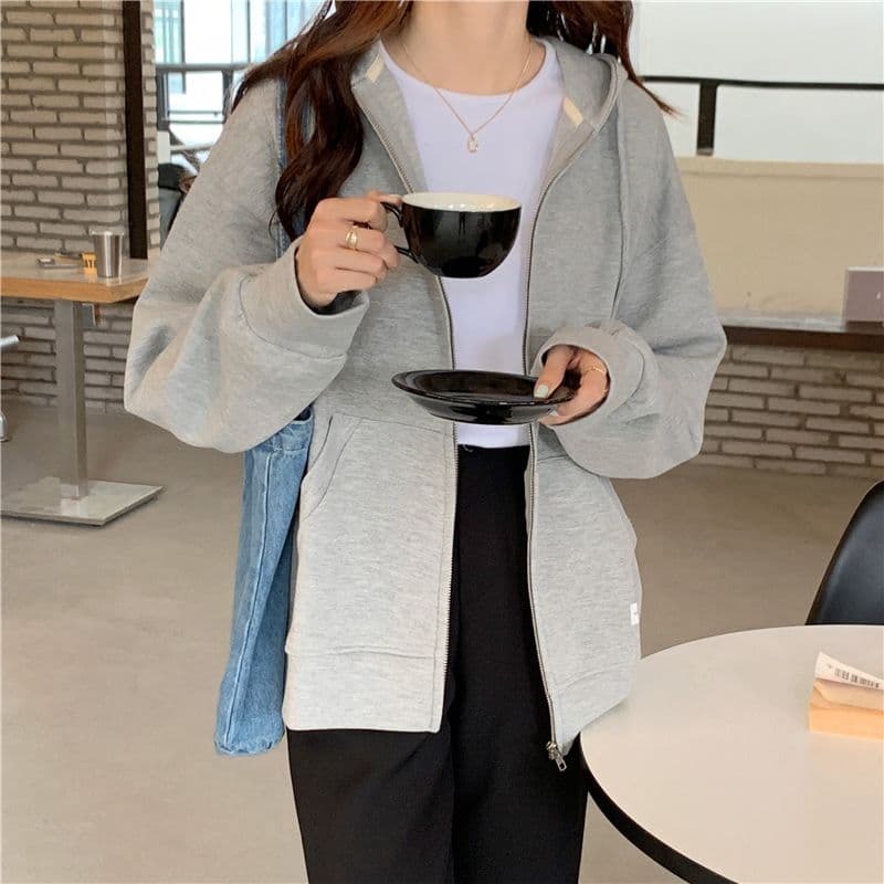 새로운 한국 스타일 학생 여성 의류 오픈 가디건 작은 외투 루즈핏 맨위 상세 이미지 9