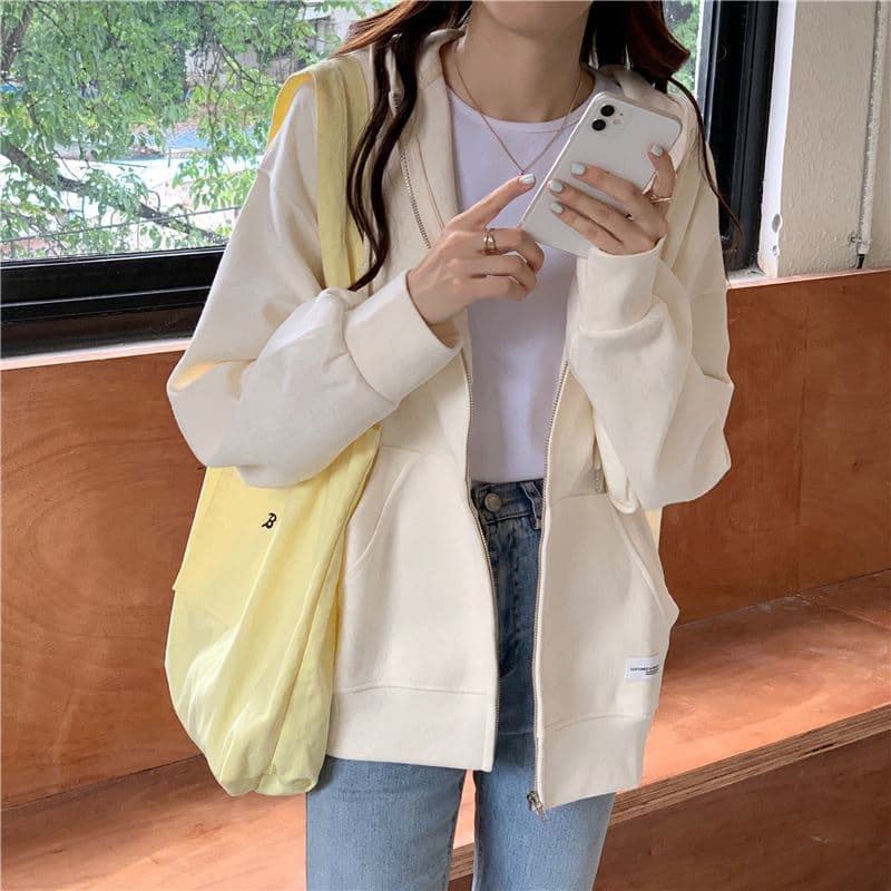 새로운 한국 스타일 학생 여성 의류 오픈 가디건 작은 외투 루즈핏 맨위 상세 이미지 22
