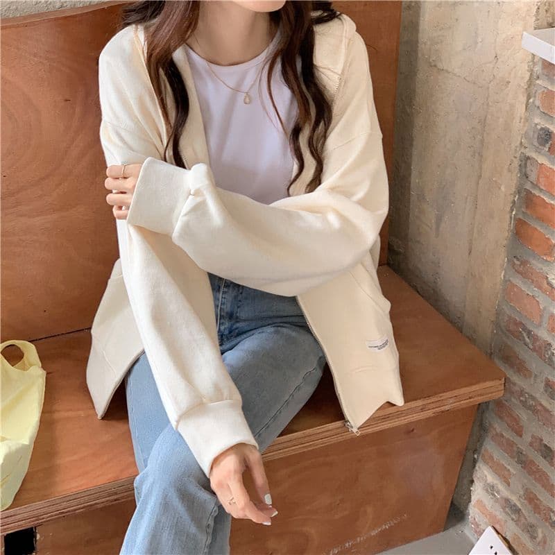 새로운 한국 스타일 학생 여성 의류 오픈 가디건 작은 외투 루즈핏 맨위 상세 이미지 27
