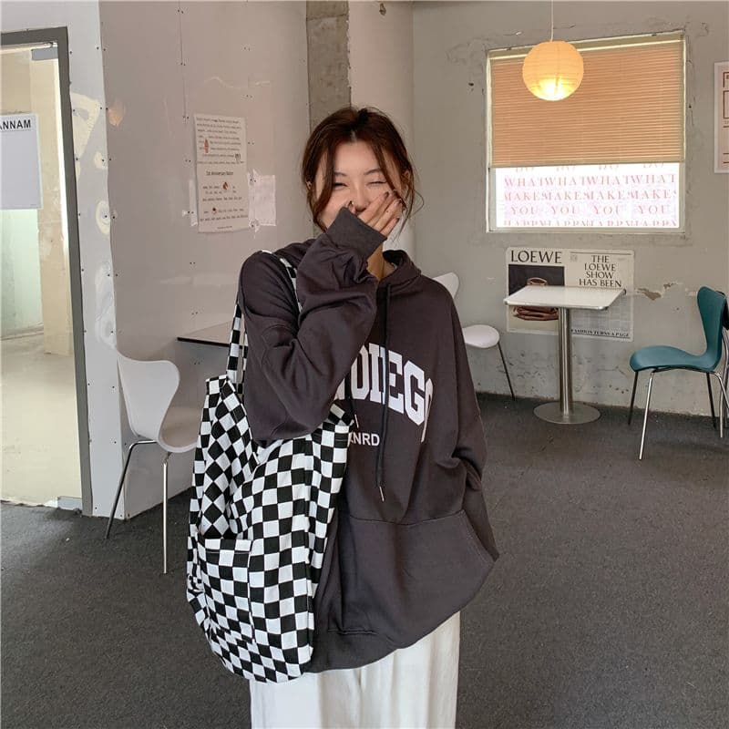 oversize 루즈핏 후드 티 스웨터 여성 느긋한 바람 다용도 재킷 상세 이미지 37