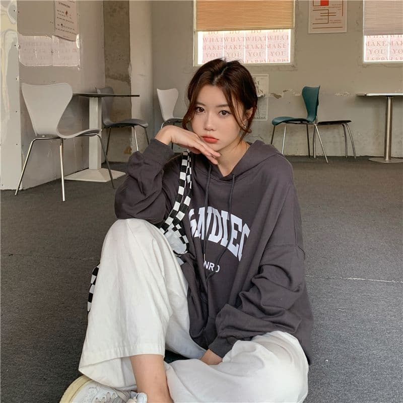 oversize 루즈핏 후드 티 스웨터 여성 느긋한 바람 다용도 재킷 상세 이미지 39