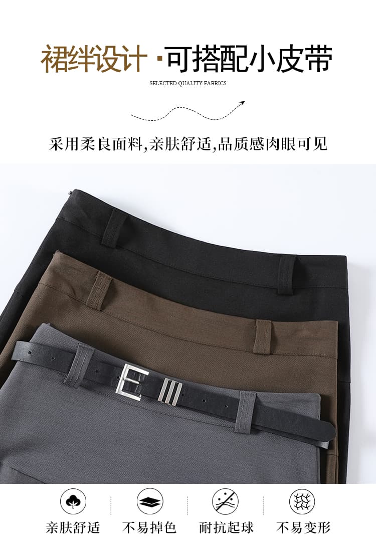 정장 롱 스커트 빅 플레어 스커트 여성 봄 여름 새로운 도루 센스 우산 치마 프랑스식 품격 다용도 슬림해 보이는 한 마디 반신 스커트 상세 이미지 9