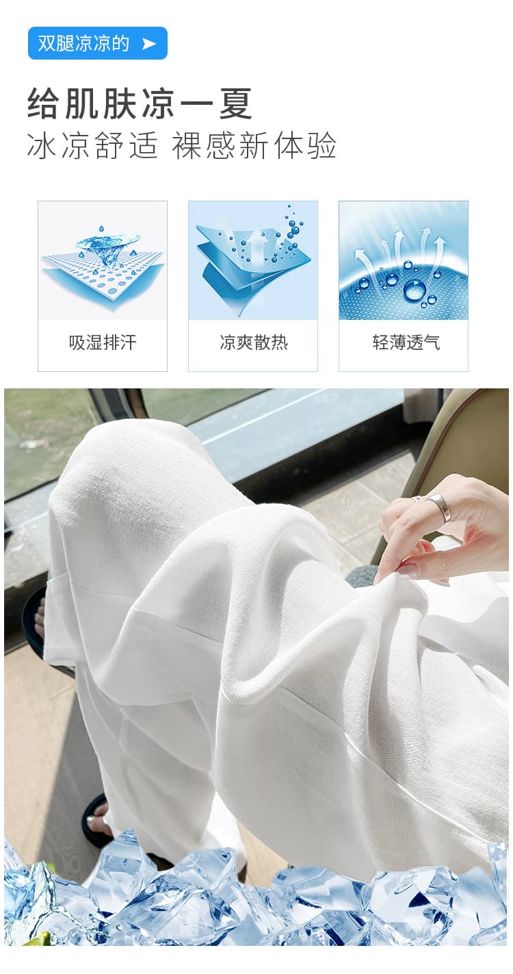 고급 면 린넨 랩스커트팬츠 치마바지 여성 2026 여름 새로운 도루 센스 와이드 레그 팬츠 아마 캐주얼 스트레이트 팬츠 페이크 레이어드 상세 이미지 9