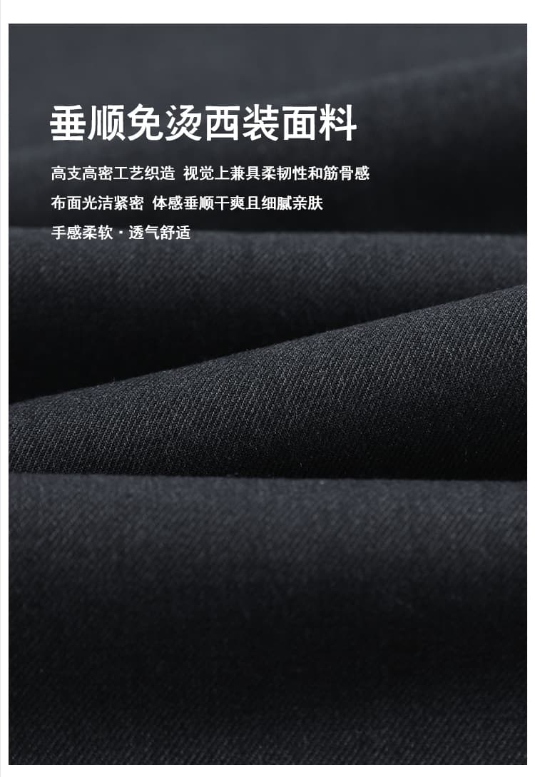 회색 정장 바지 여성 가을 2026 가을 겨울 고급 센스 도루 센스 와이드 레그 팬츠 스트레이트 캐주얼 오래된 돈 바람 롱 바지 상세 이미지 4