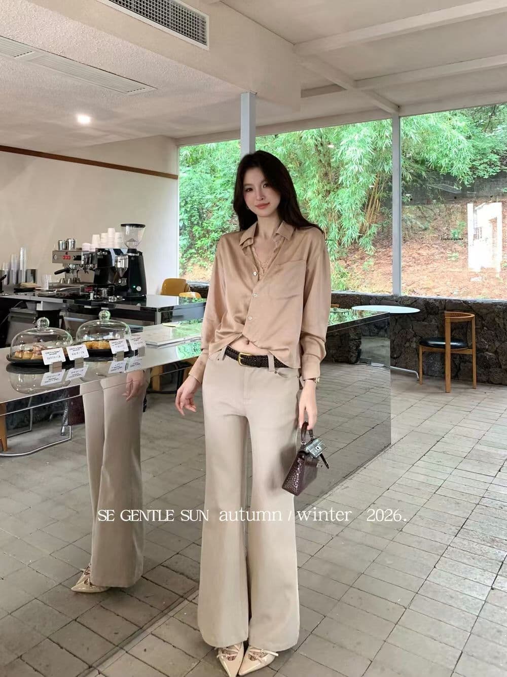 한국 스타일 chic 가을 새로운 미니멀리즘 일상 캐주얼 다용도 긴팔 셔츠 상세 이미지 7