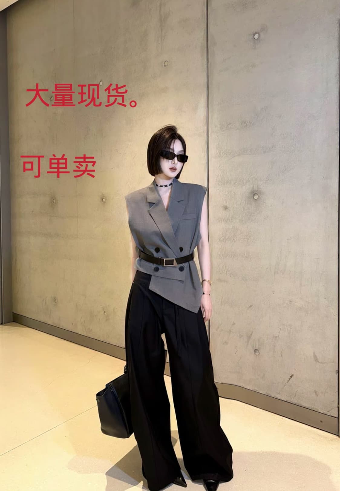 덩 새싹 팅 힘 야오 사람들 봄 여름 새로운 작은 대중 디자인 불규칙 패션 품격 다용도 정장 베스트 이미지 2