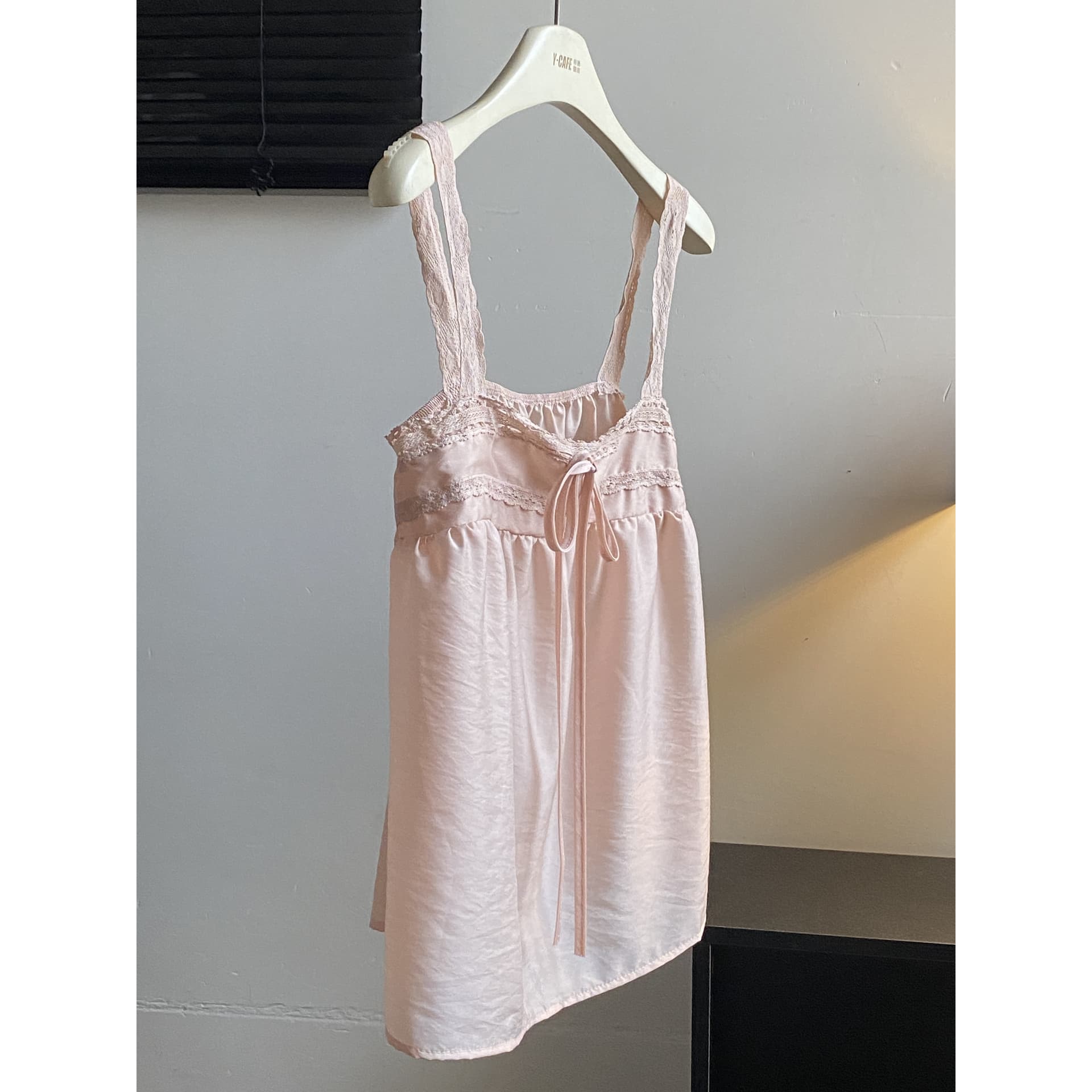 감사합니다. 아니요 고기 라이 경기 서울 달콤함 레이스 레이스 캐미솔 여름 연령 감소 루즈핏 슬림해 보이는 다용도 맨위 이미지 6
