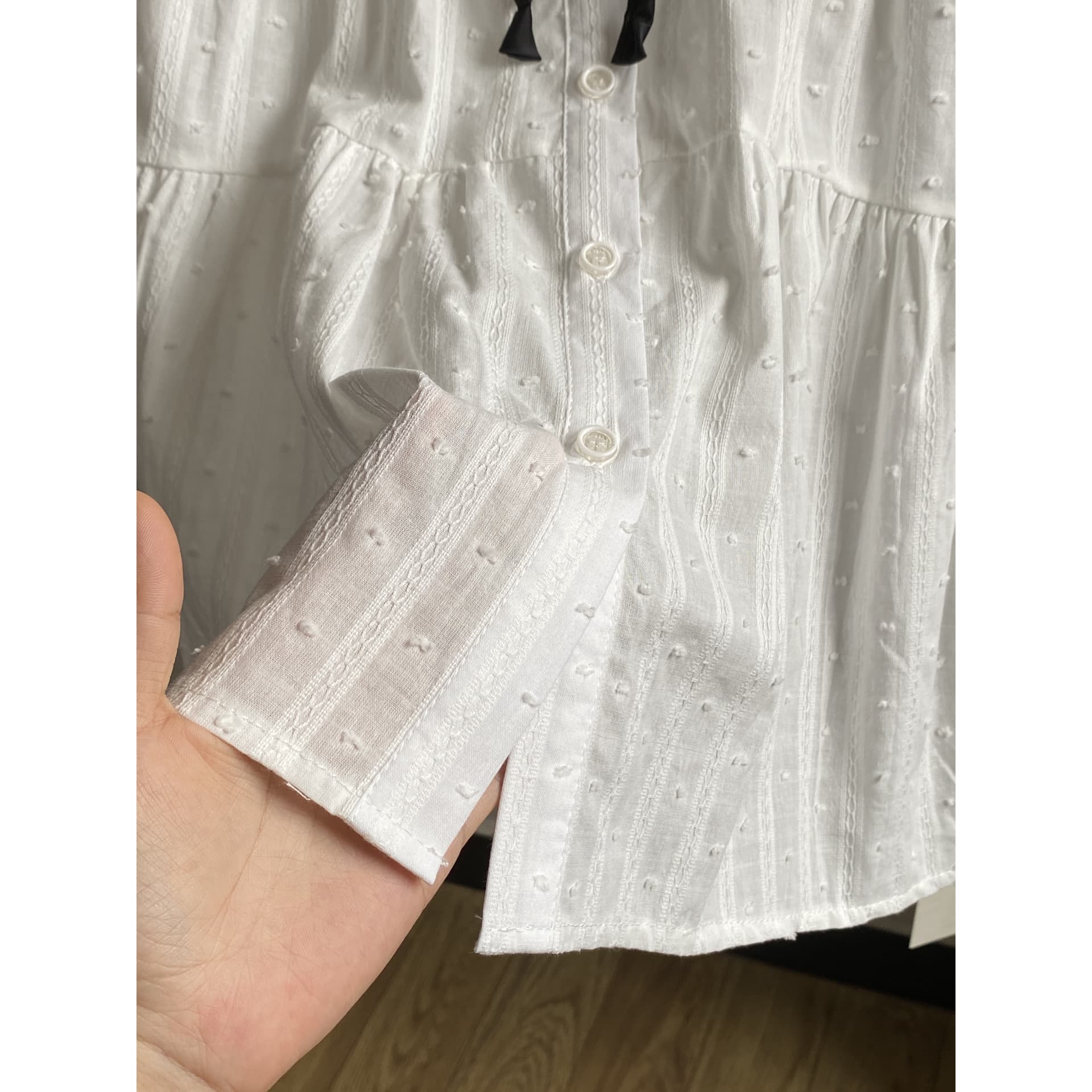시끄러운 홈 하늘색 POLO 칼라 일본식 학원 스타일 여성 셔츠 여름 달콤함 귀여운 맨위 반팔 오픈 가디건 여성 이미지 6