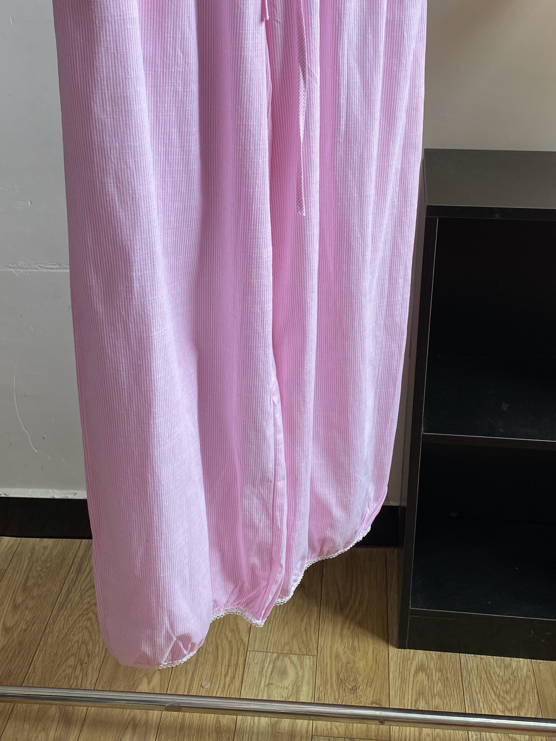 화이트 워터 여성 주요 추진력 우는 소리 우는 소리 꽃무늬 바지 프랑스식 레트로 배기 바지 여성 여름 한 부서 루즈핏 느긋한 캐주얼 바지 이미지 5