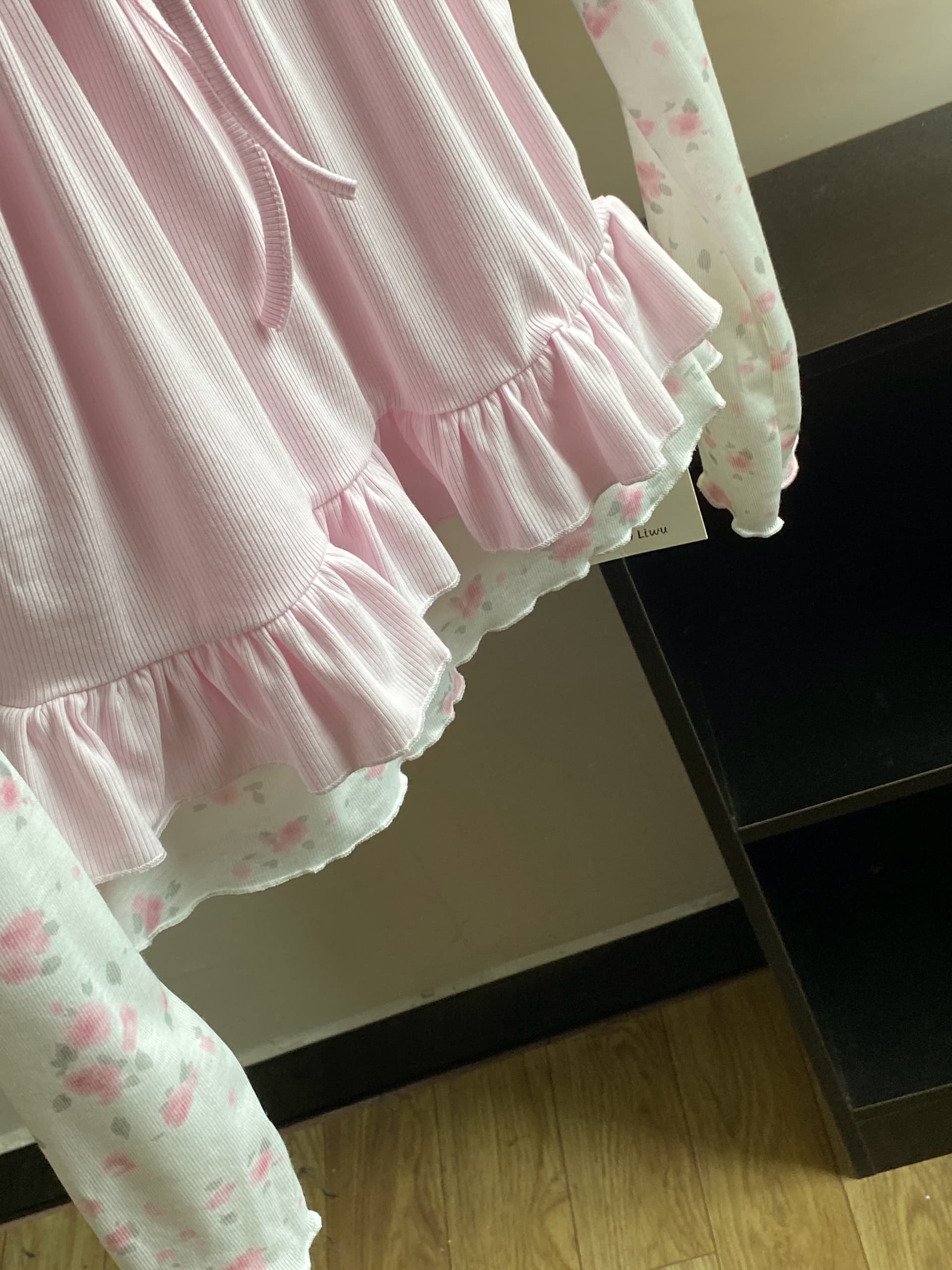ana 보물 제니 서울 미스 봄 여름 새로운 한 부서 꽃무늬 만나는 슬립 투피스 슈트 소녀 상세 이미지 9