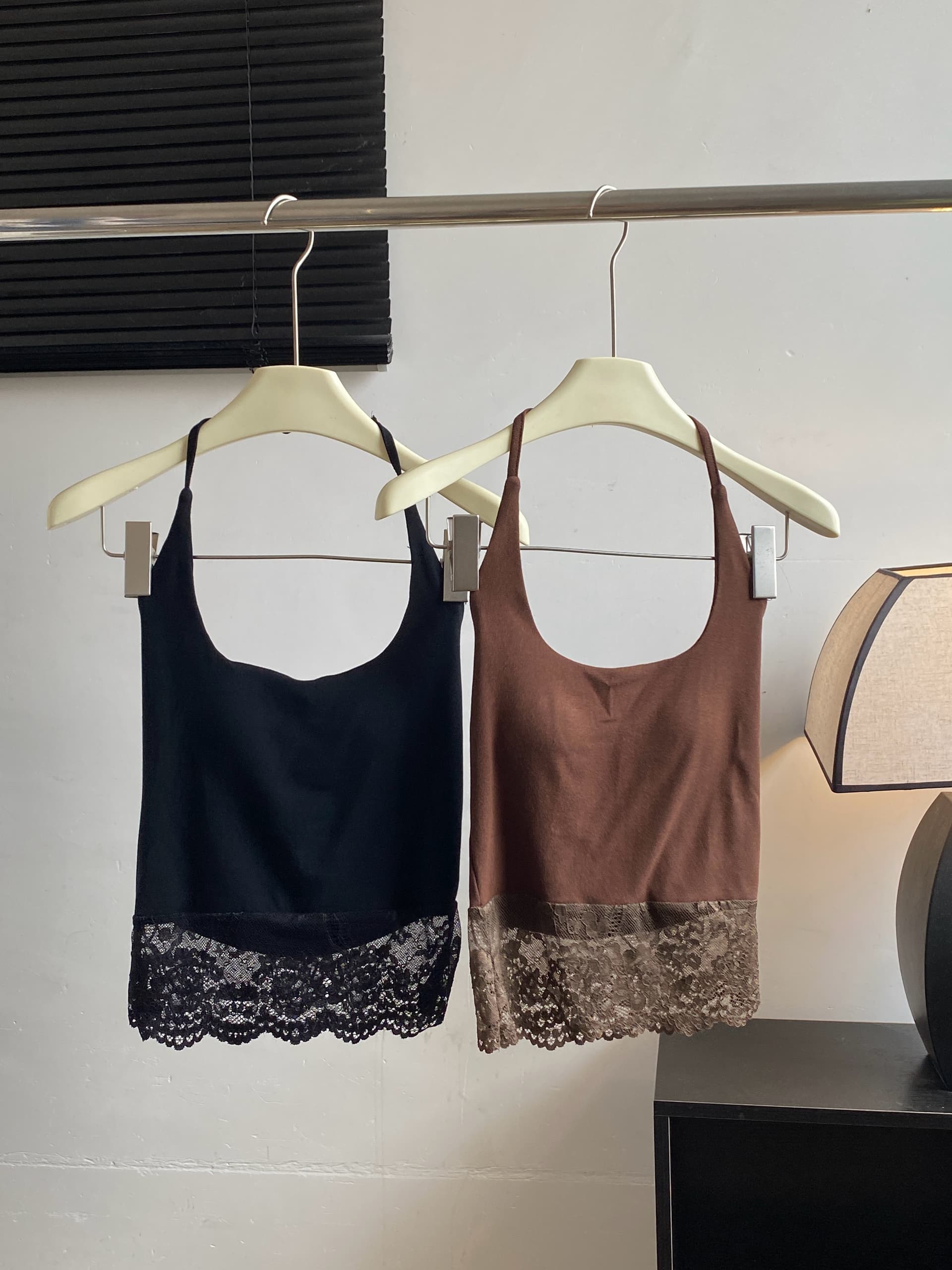 jmshop 바람둥이 느슨함 부서 주간 실크 양모 긴팔 티셔츠 레이스 레이스 행침 목 슬립 캐주얼 바지 세트 상세 이미지 4