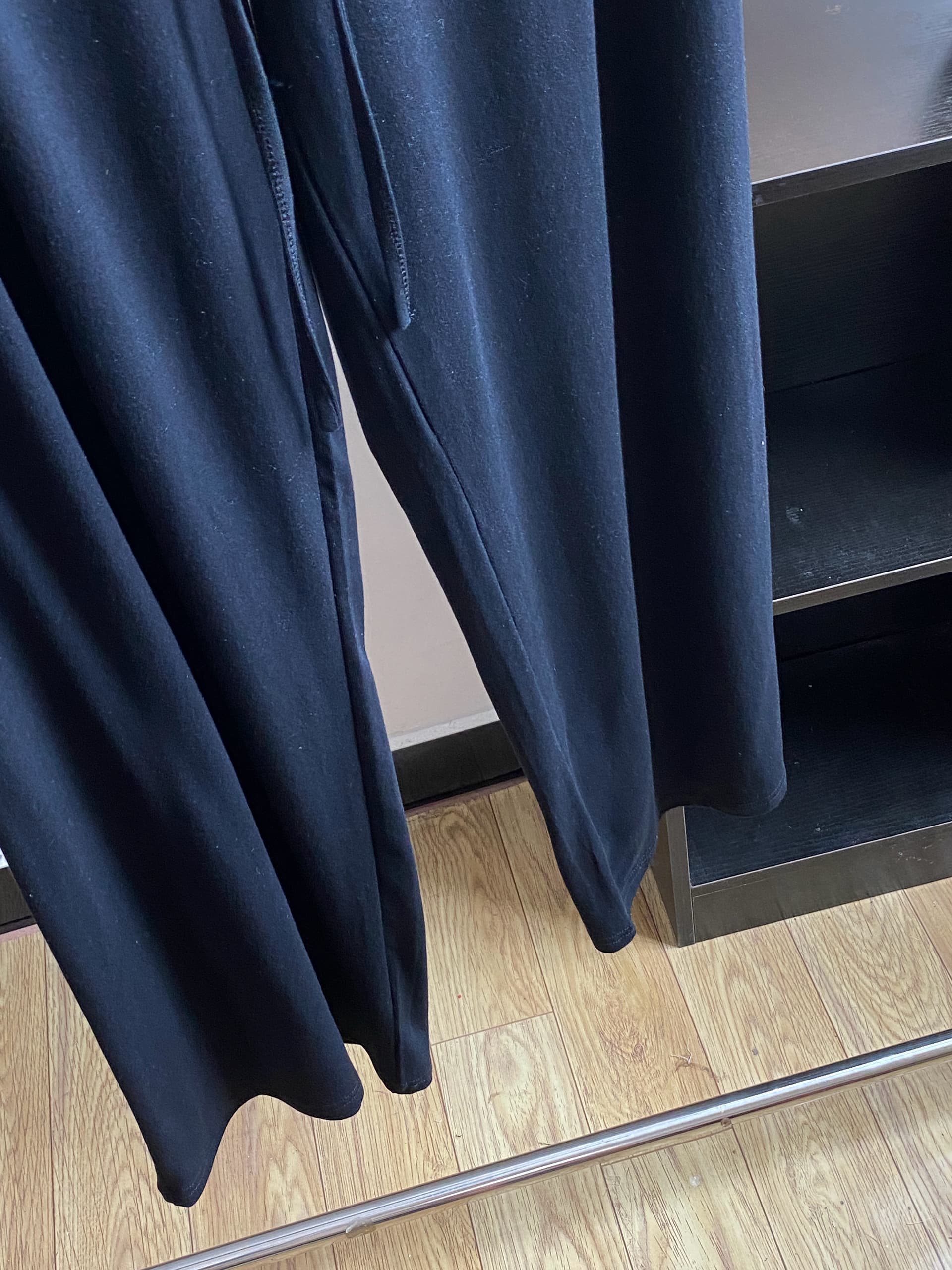 jmshop 바람둥이 느슨함 부서 주간 실크 양모 긴팔 티셔츠 레이스 레이스 행침 목 슬립 캐주얼 바지 세트 상세 이미지 14
