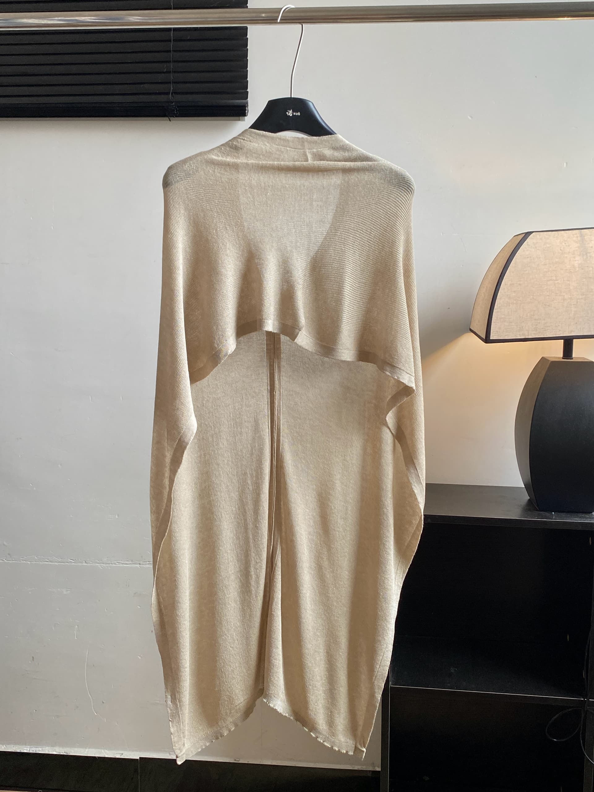 yolo shop 한 부서 느긋한 부드러운 품격 세트 아마 얇은 스타일 숄 몸매 가꾸기 허리 수축 슬립 드레스 상세 이미지 3