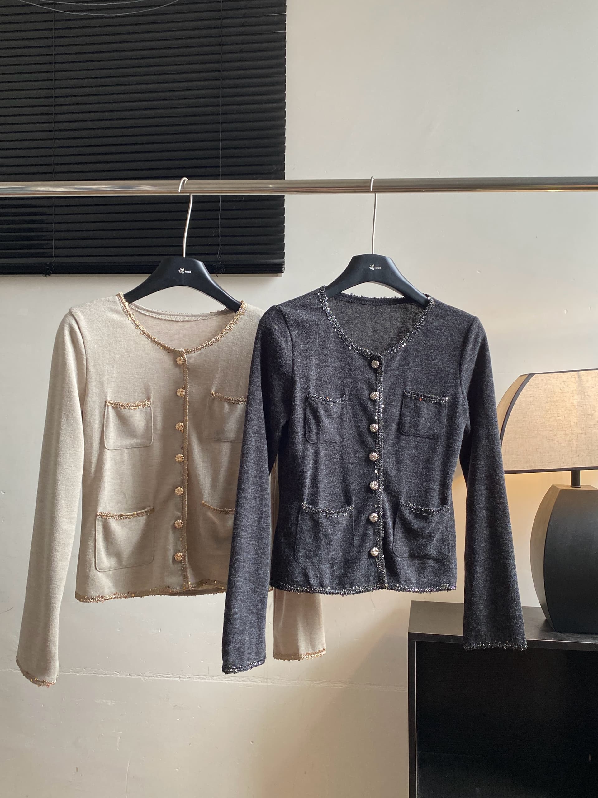 skk store paris 높음 세트 패션 위크 260g 레트로 천 골드 샤오시엔 재킷 절묘한 분장 ~ 중 느슨함 상세 이미지 2