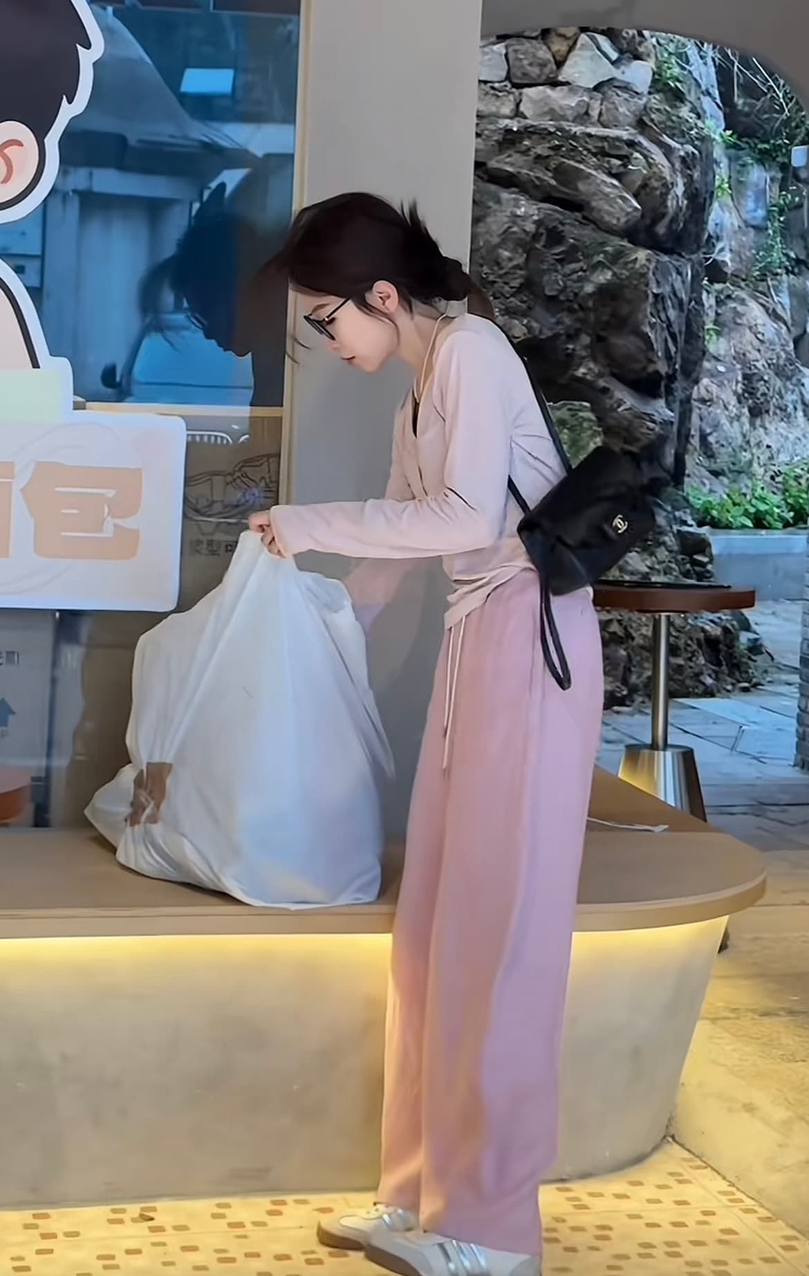 흔들어서 톤 폭발 다용도 캐주얼 t 바지 세트 상세 이미지 3
