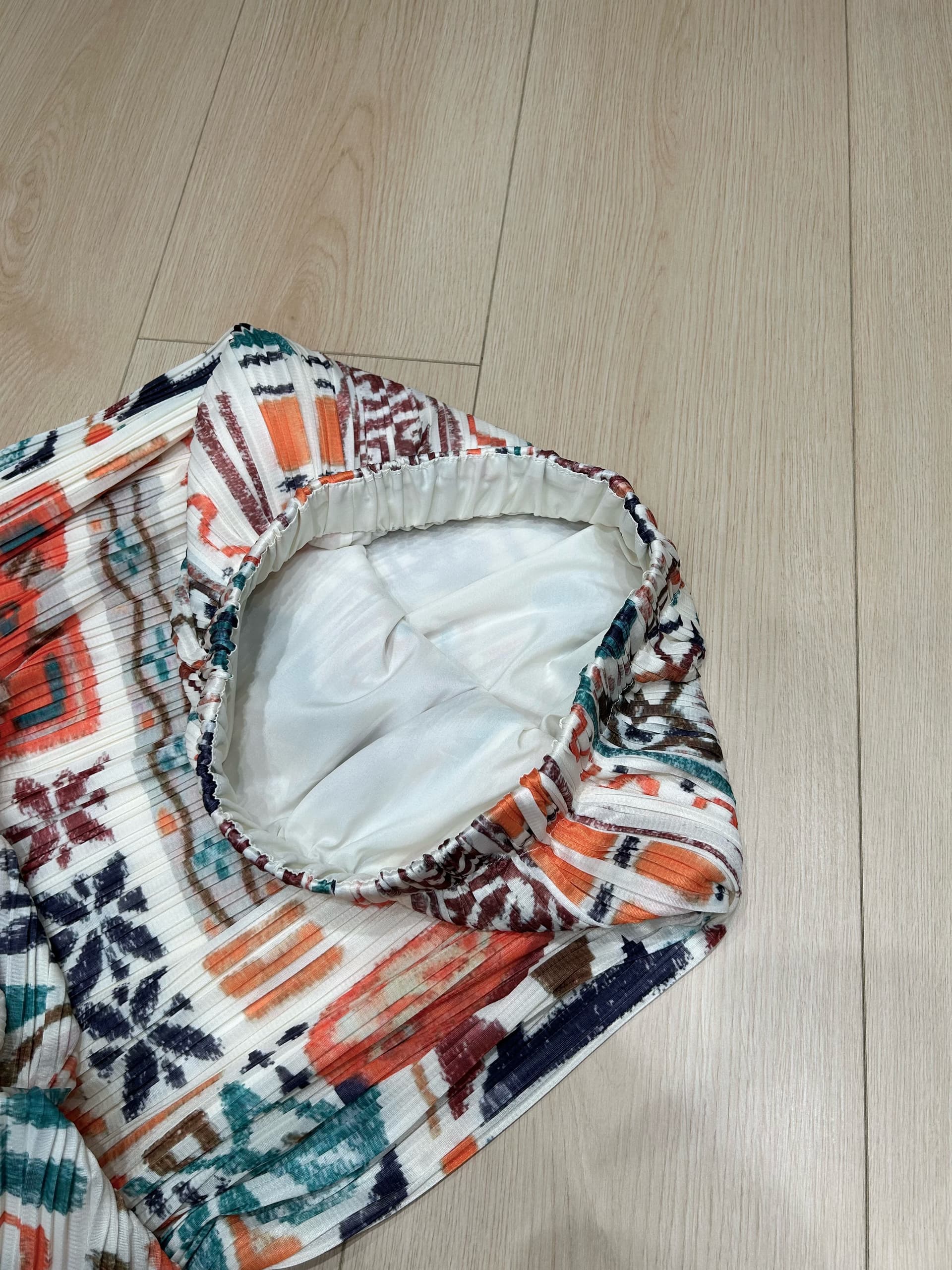 한국 스타일 루즈핏 네 궁전 그리드 만화 다용도 연령 감소 라운드 넥 반팔 맨위 레트로 품격 슬림해 보이는 반신 스커트 상세 이미지 12