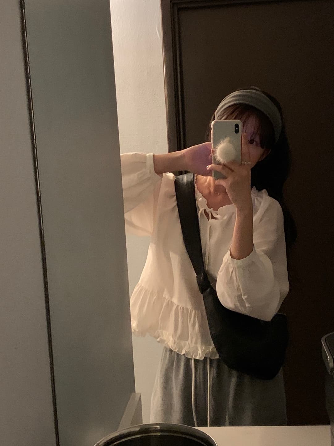 부드러운 작은 레이스 연령 감소 루즈핏 인형 셔츠 셔츠 상세 이미지 20