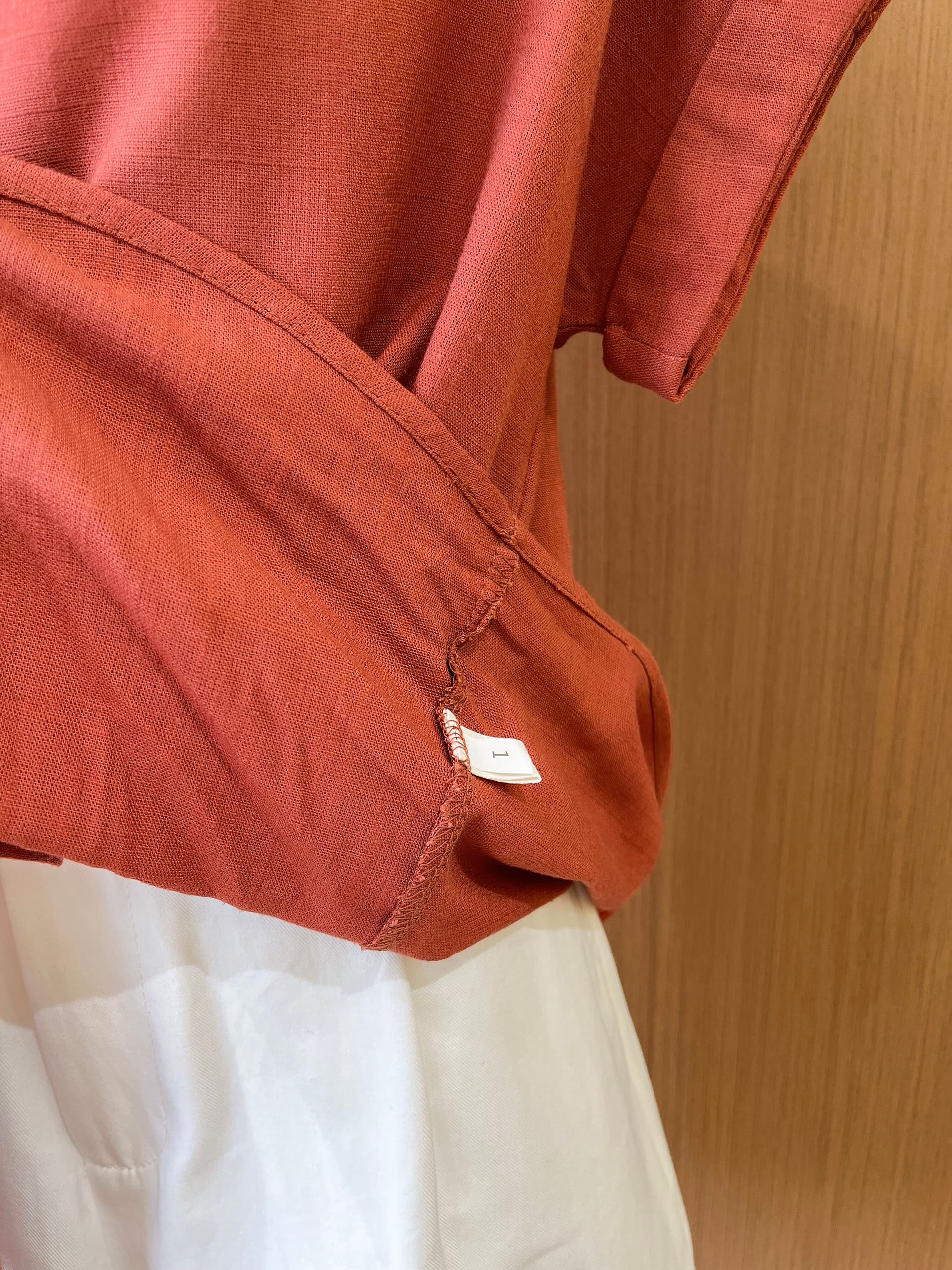 실사 고급 센스 분위기 센스 아마 바람 폴로 칼라 반팔 셔츠 여름 느슨함 센스 디자인 센스 단추 맨위 상세 이미지 12