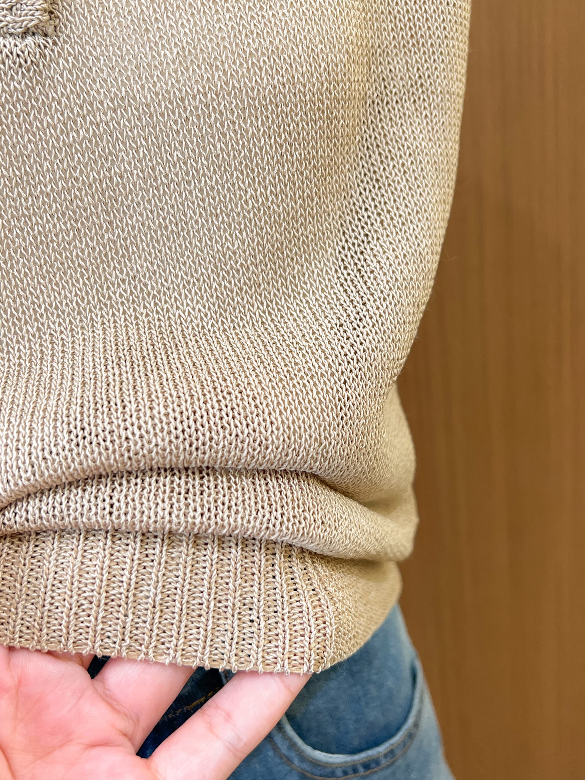 실사 오래된 돈 바람 POLO 칼라 니트 반팔 티셔츠 여성 여름 새로운 조수 브랜드 나가라. 외국 가스 작은 셔츠 상세 이미지 13