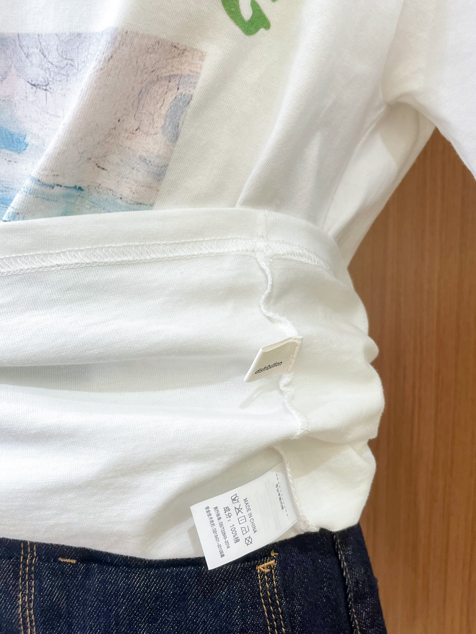 실사 새로운 예술 유화 바람 tee 한 부서 얼음 시원한 미끄러짐 루즈핏 연령 감소 종이 사람들 반팔 티셔츠 여성 상세 이미지 11