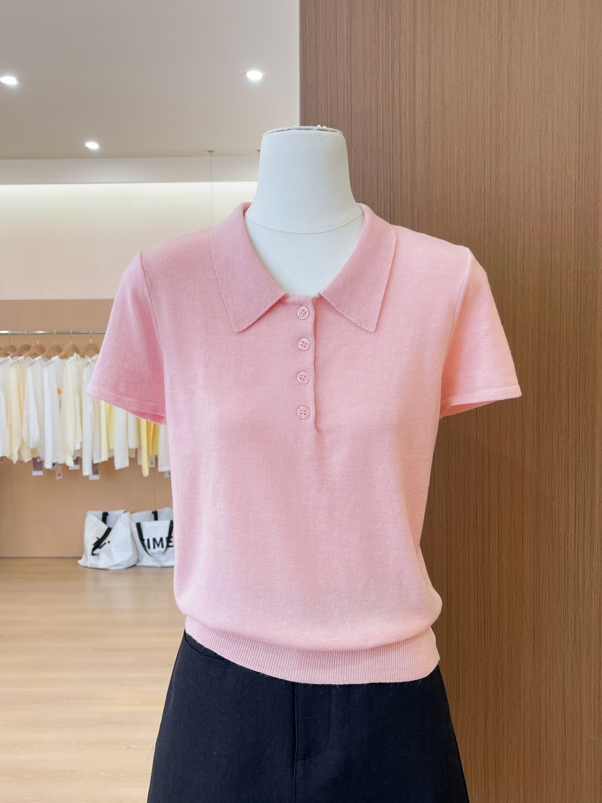 실사 질감 대법원 폴로 칼라 polo 반팔 슬림해 보이는 얇은 스타일 맨위 상세 이미지 7